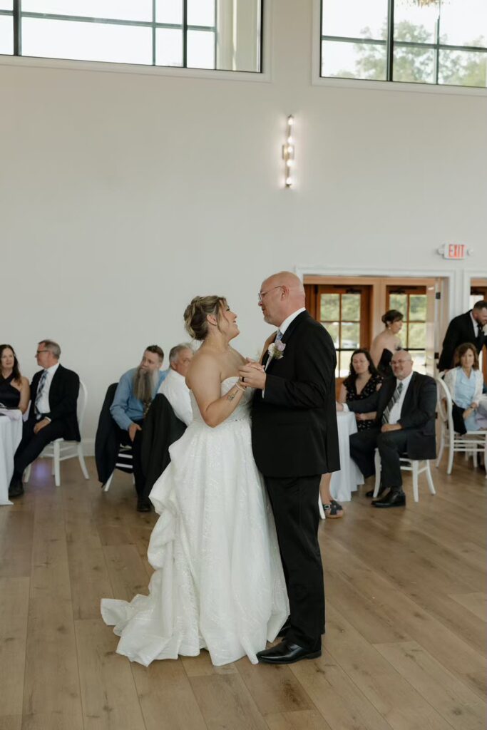Father Daughter dance at Nichols Heir wedding venue