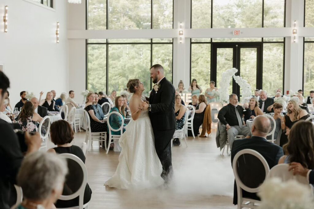 First dance at Nichols Heir wedding venue