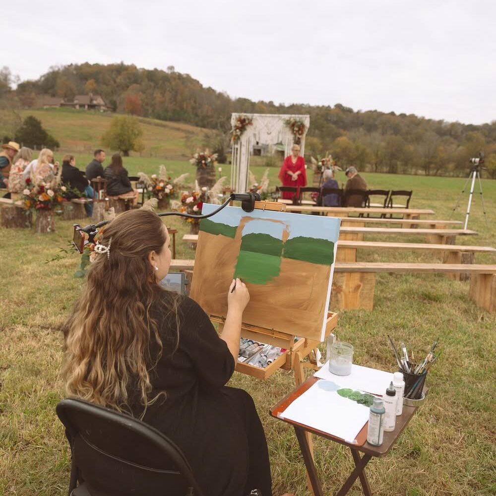 live wedding painting pricing